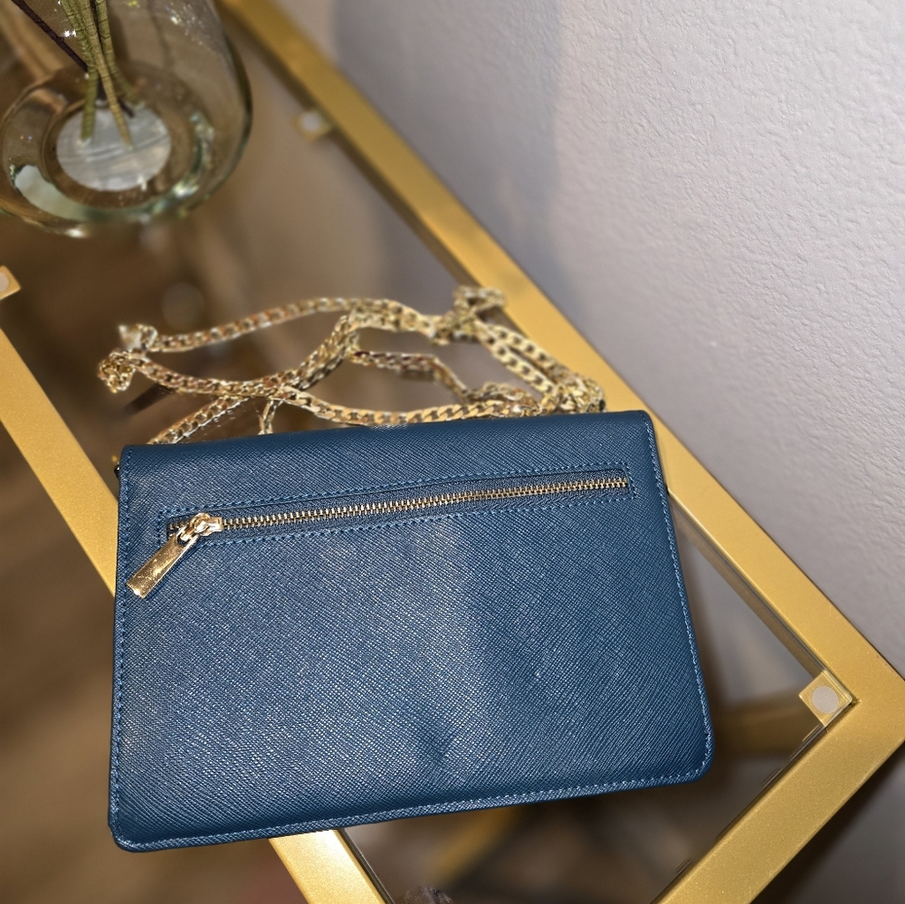 Emerald green crossbody wallet - Picture 4 of 5